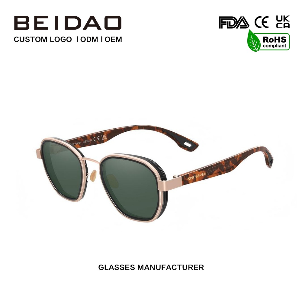 Classic Reflective Aluminum Polarized နေကာမျက်မှန်များ