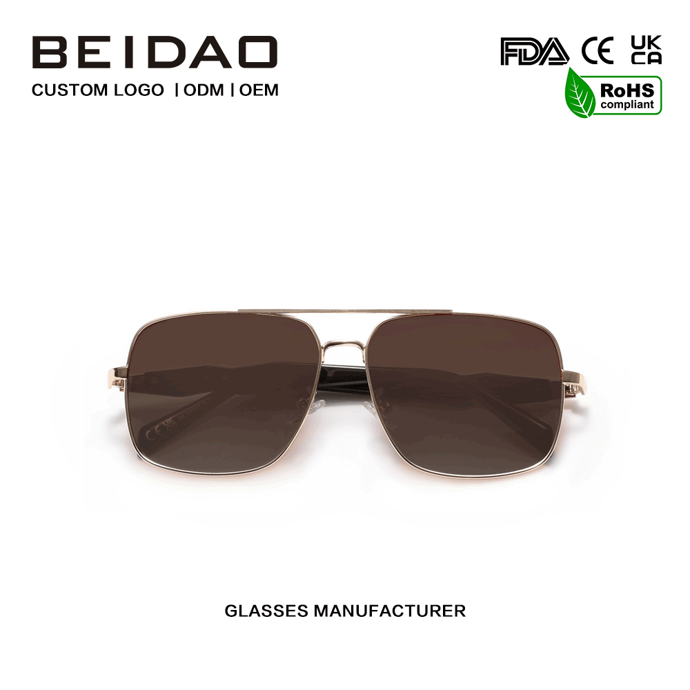 Designer Alloy Frame Polarized UV400 နေကာမျက်မှန်များ မောင်းနှင်ခြင်း။