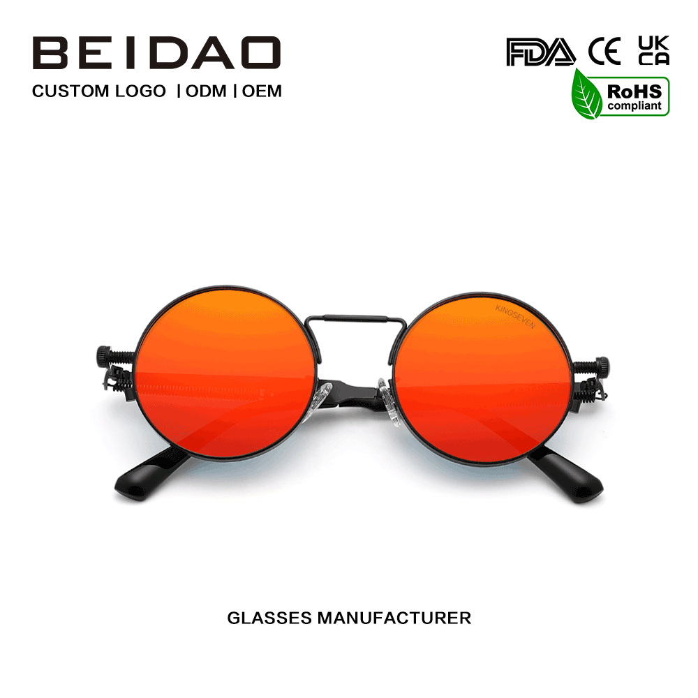 Designer Red UV400 Protection Polarized Metal Frame နေကာမျက်မှန်