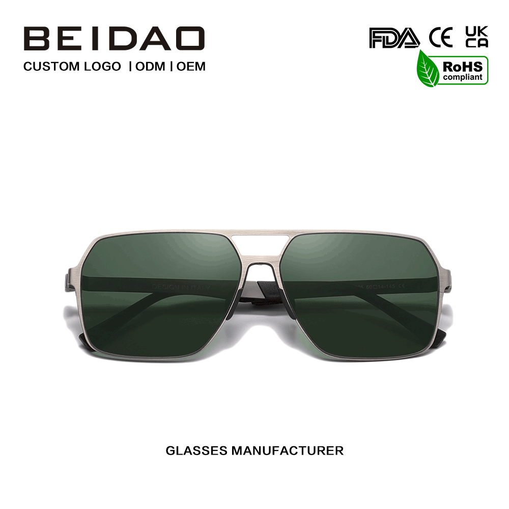 ကြာရှည်ခံသော Stainless Polarized UV400 အကာအကွယ်နေကာမျက်မှန်များ