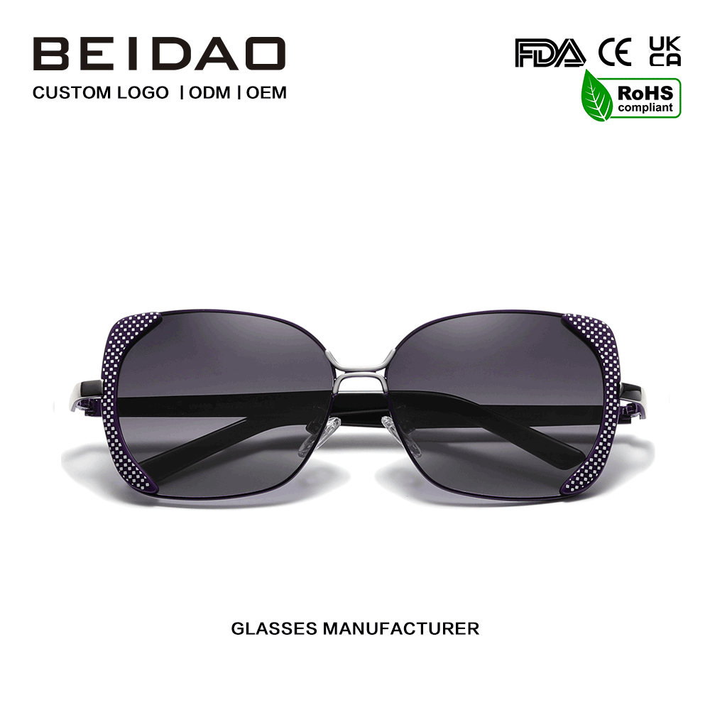 ဖက်ရှင်အလွန်အကျွံ Butterfly Polarized Gradient နေကာမျက်မှန်များ