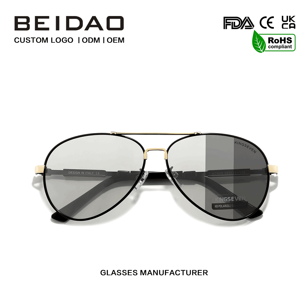 ဖက်ရှင် Polarized Aluminum Full Rim နေကာမျက်မှန်
