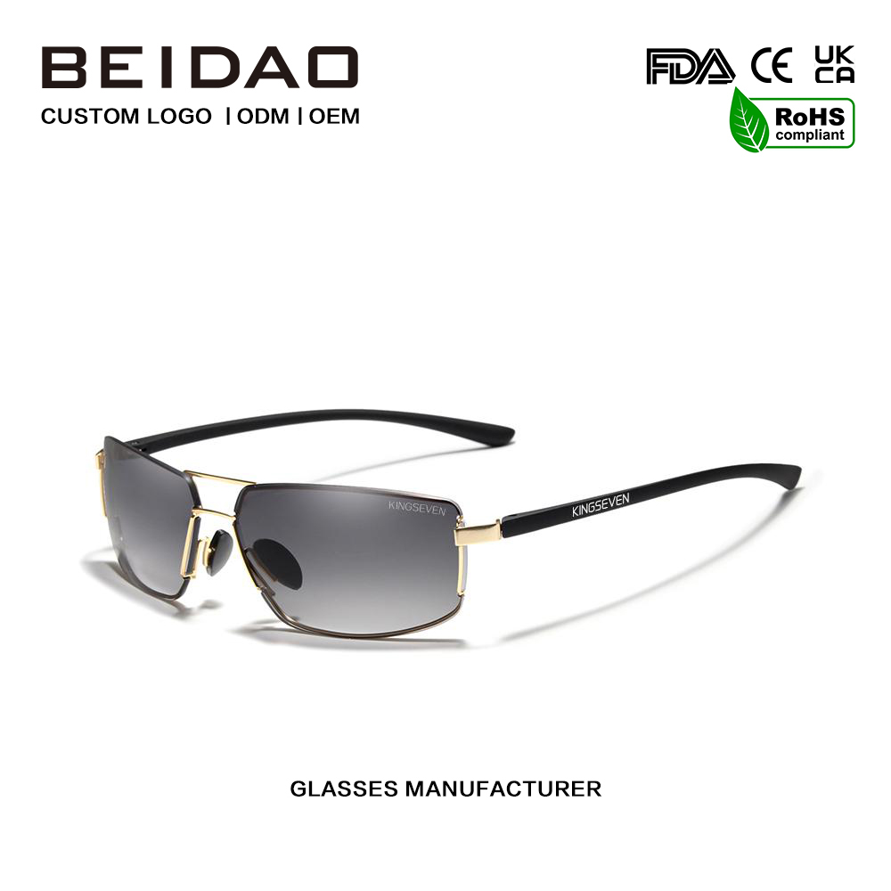 ဖက်ရှင်အလူမီနီယမ် Polarized နေကာမျက်မှန်များ