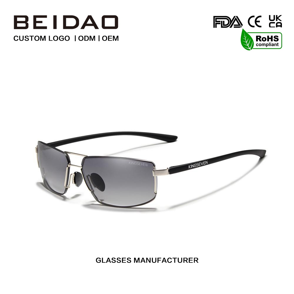 ဇိမ်ခံ အလူမီနီယမ် ရောင်စုံ နေကာမျက်မှန်များ