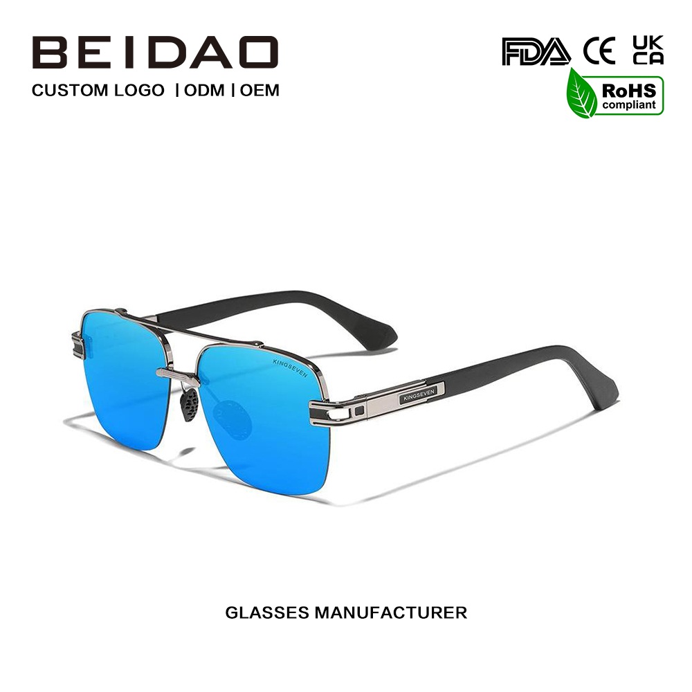 အမျိုးသားများအတွက် ဇိမ်ခံရောင်စုံ Retro Polarized နေကာမျက်မှန်များ