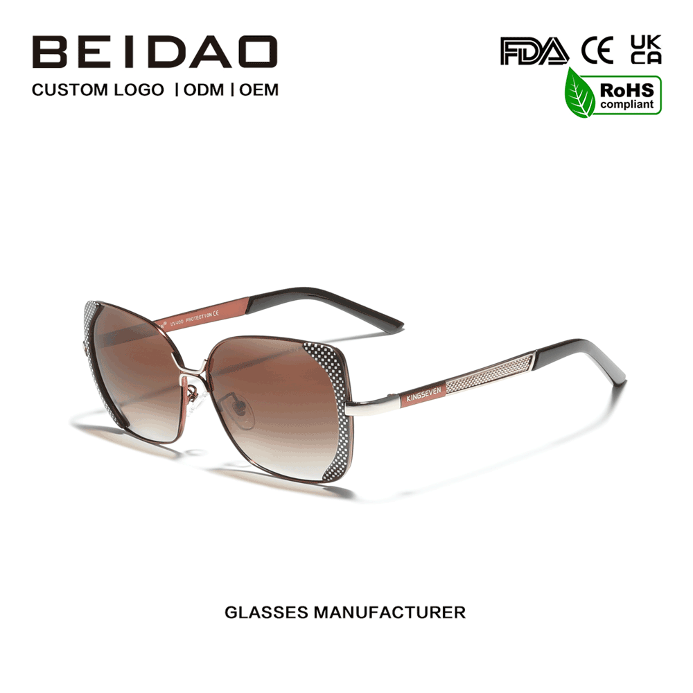 Luxury Oversized Butterfly Polarized Gradient နေကာမျက်မှန်များ