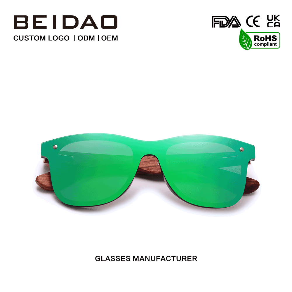 ခေတ်မီမူရင်း Bubinga Wood Silver Polarized နေကာမျက်မှန်များ မောင်းနှင်ခြင်း။