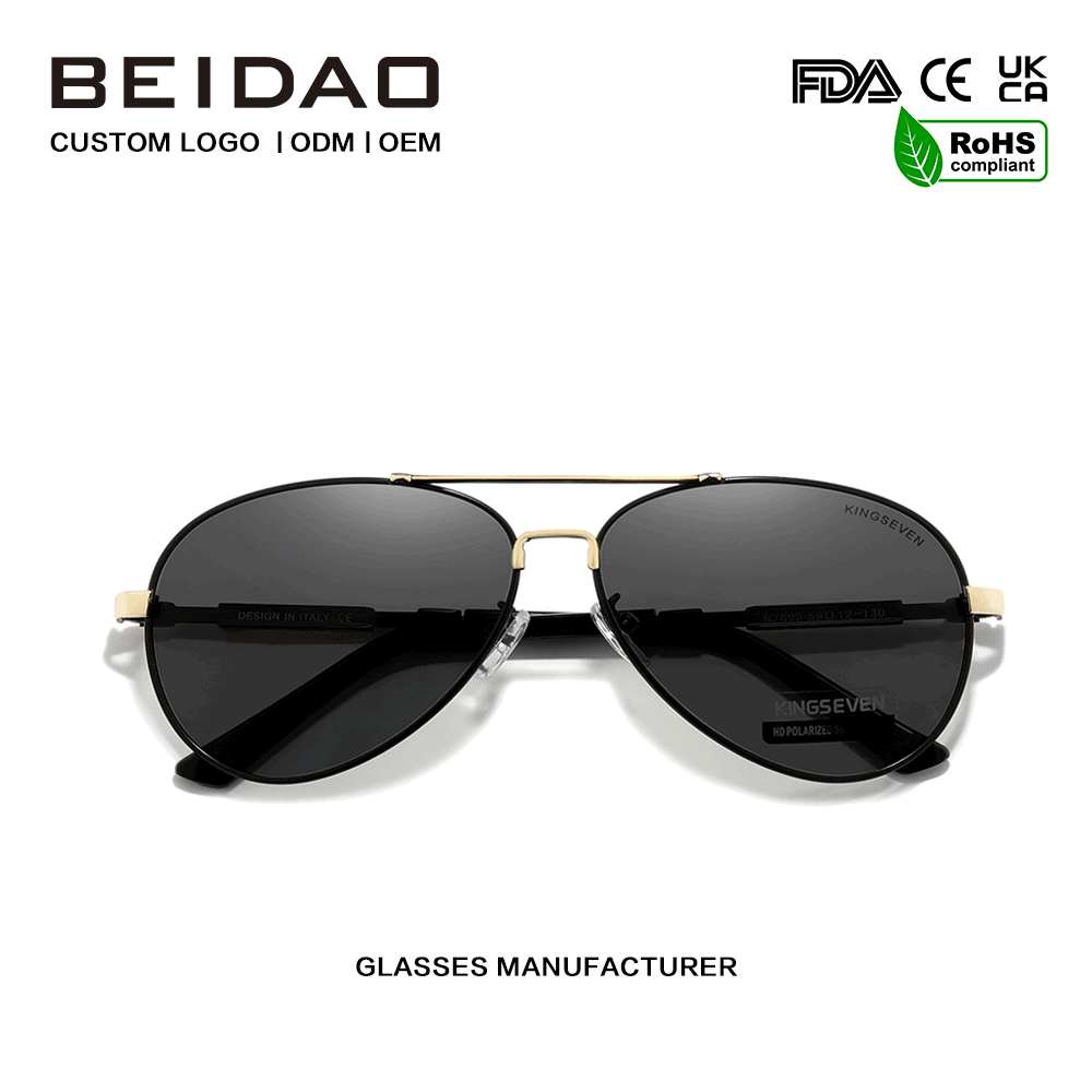 Polarized Aluminum Full Rim နေကာမျက်မှန်များ မောင်းနှင်ခြင်း။