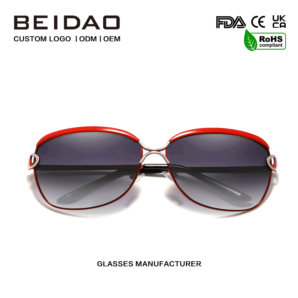 အမျိုးသမီး အရောင်းရဆုံး Oversized Polarized Gradient နေကာမျက်မှန်