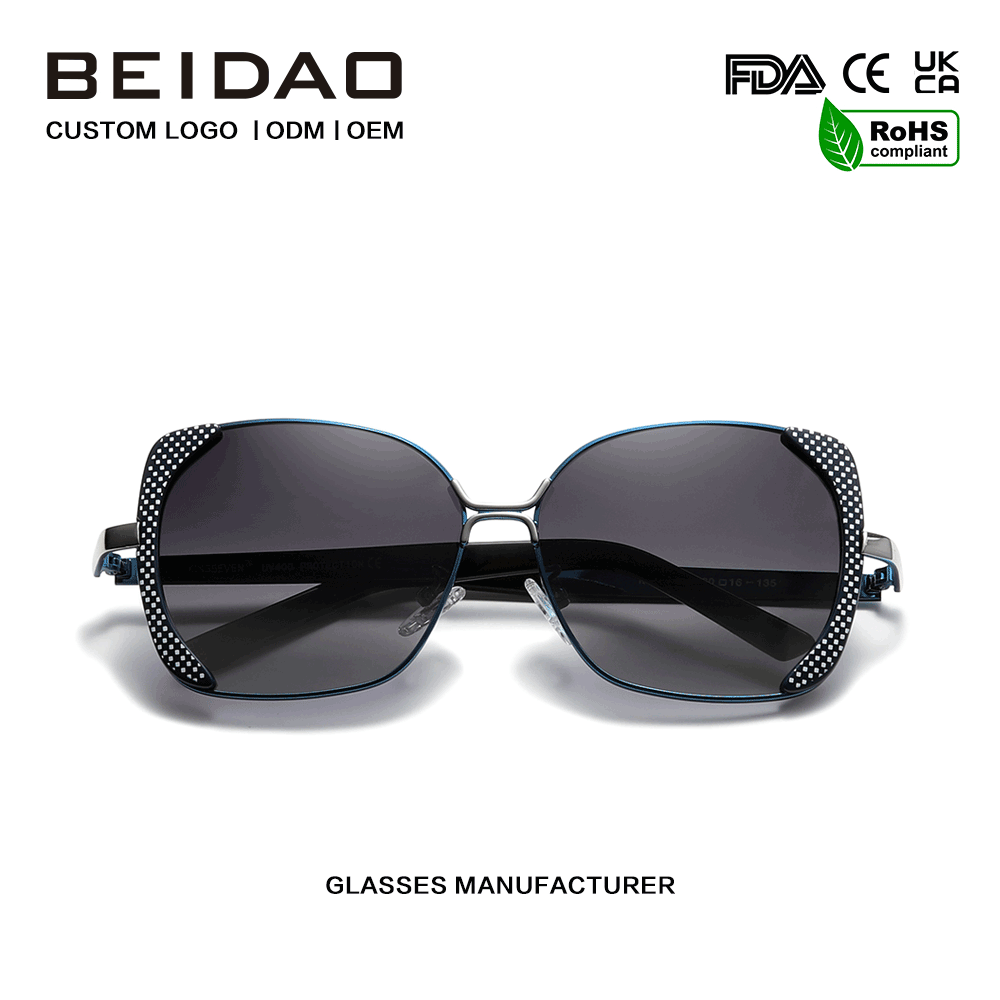 အမျိုးသမီး ဇိမ်ခံ အကြီးစား Polarized Gradient နေကာမျက်မှန်
